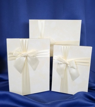 ПОДАРОЧНАЯ КОРОБКА ЭКРУ L 21X29X9,5 СМ