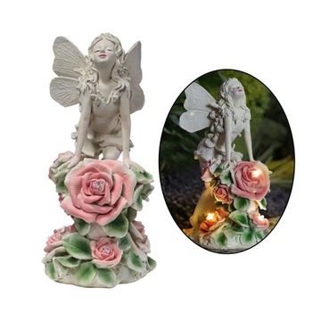 Солнечная фигурка ангела, водонепроницаемая, для заднего двора, для использования на открытом воздухе, крыльцо, сад, стиль A