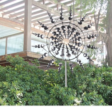 OGRODOWY WIATRAK KINETYCZNY METALOWY SPINNER DEKORACYJNY