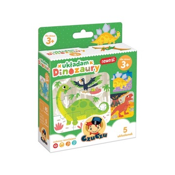 Puzzle Układam Dinozaury 5w1 Czuczu od 3 lat 45 el