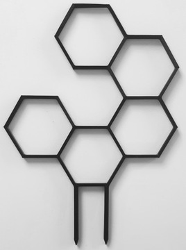 ОПОРА ДЛЯ ЛЕСТНИЦЫ ПЕРГОЛА ЦВЕТОЧНОЕ РАСТЕНИЕ ШЕСТИГРАННЫЙ 20 СМ