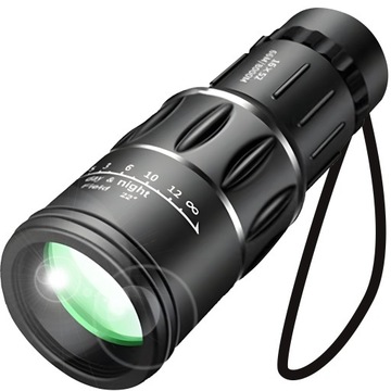 MONOKULAR LUNETA LORNETKA BAK-4 NOC DZIEŃ 16x52 MYŚLIWSKA TELESKOP ETUI