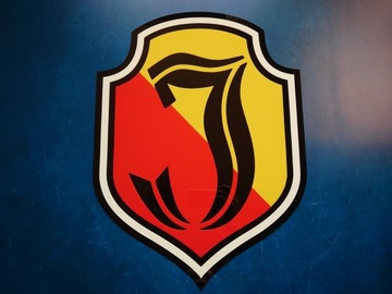 Herb Jagiellonia Białystok na ścianę prezent dla fana klubu dla chłopaka