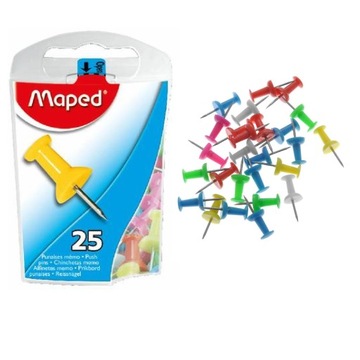 MAPED PINEZKI DO TABLIC KORKOWYCH SZPILKA 25 SZT