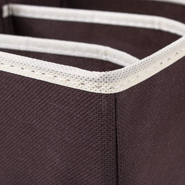 ОРГАНАЙЗЕР-ВСТАВКА В ЯЩИК ШКАФА ДЛЯ БЮстгальтеров И БЕЛЬЯ КОРИЧНЕВЫЙ