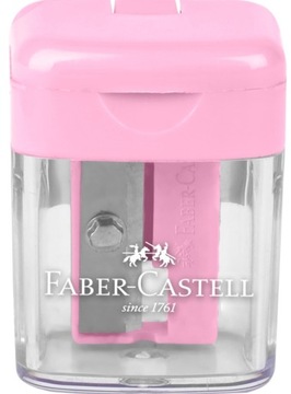 Temperówka strugaczka pojedyncza z pojemnikiem Faber-Castell PASTELOWA