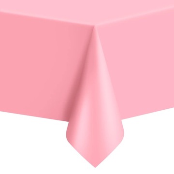 Obrus Foliowy Pastelowy Różowy 137x274 cm Urodziny