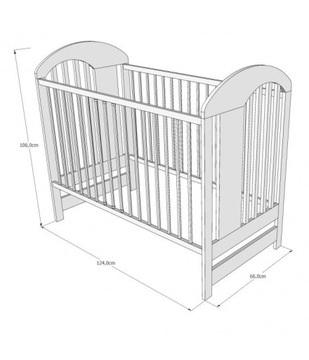 ТАЙМОН детская кроватка 120x60