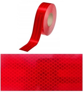 3M 983-72 TAŚMA odblaskowa KONTUROWA samoprzylepna 55mm/1m czerwona odblask