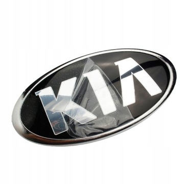 Значок KIA 13x6,5 см, эмблема с логотипом