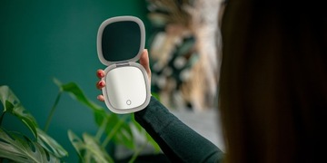 Зеркало косметическое Humanas HS-PM01 со светодиодной подсветкой - белое