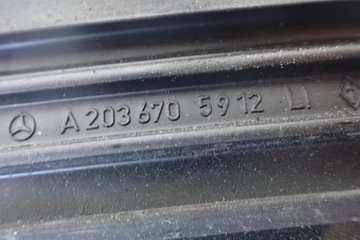 MERCEDES C TŘÍDA W203 COUPE SKLO (OKNO) LEVÝ ZADNÍ