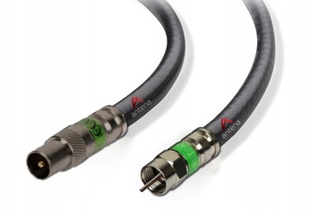 Kabel antenowy DVBT ZEWNĘTRZNY Wtyk F Antenowy 12M