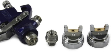 Покрасочный пистолет с переходником HVLP 1,4/1,7 мм.