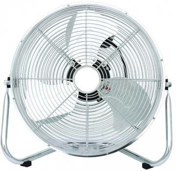 Wentylator WIATRAK podłogowy mocny 300W duży cyrkulator chrom METALOWY