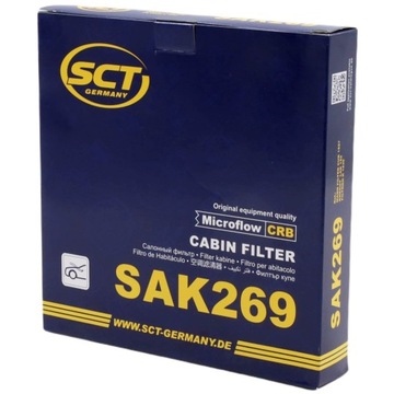 FILTR KABINA UHLÍKOVÝ SCT SAK269 + PREPARAT DO KLIMATIZACE MANNOL 520ML