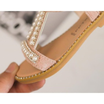 Dziewczęce Buty Dziewczęce Sandały Perły