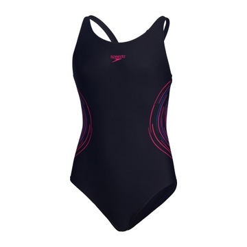 Strój kąpielowy dla dziewczynki treningowy Speedo Placement Muscleback 164c