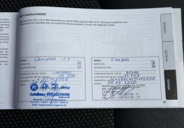 Jeep Compass II SUV 1.4 Multiair 170KM 2018 Jeep Compass 1,4T 170KM AT9 4X4 Key-less ACC Beats Android Skora Bezwypadk, zdjęcie 33