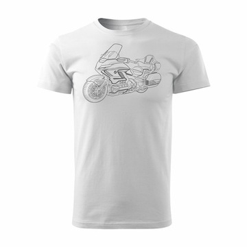 Koszulka motocyklowa na motor Honda Goldwing z motocyklem GL1800 na prezent