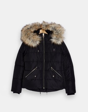 TOPSHOP PIKOWANA KURTKA SZTUCZNE FUTERKO PARKA R32