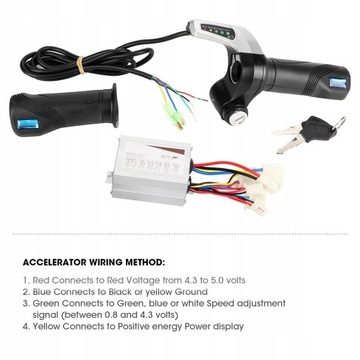 Контроллер матового двигателя 24 В, 500 Вт с рычагом