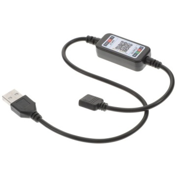 BEZPRZEWODOWY STEROWNIK LED RGB BLUETOOTH - CZARNY