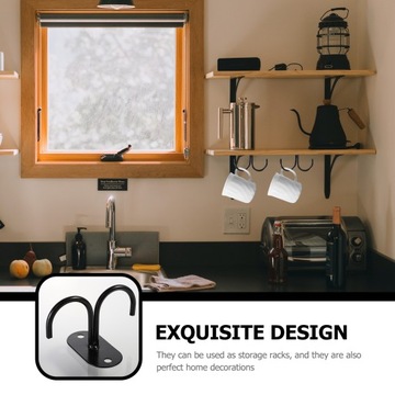 Кружки Крючки под полку Чашка Кухонная утварь 4 шт.