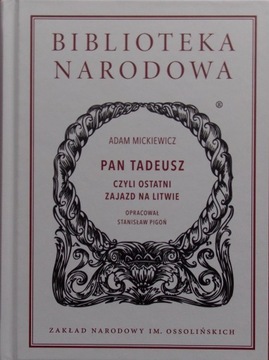 Adam Mickiewicz PAN TADEUSZ BN