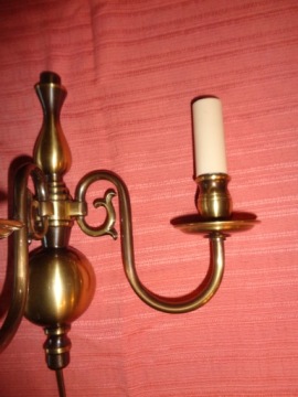 Настенный светильник spider brass double arm