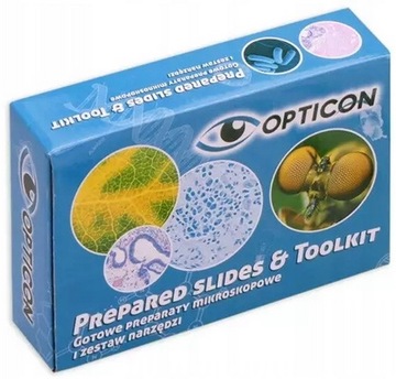 Zestaw Narzędzi Laboratoryjnych do MIKROSKOPU OPTICON - Szkiełka Próbki