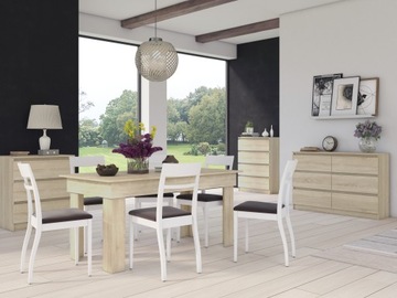 КОМОД С 3 ЯЩИКАМИ MALWA M3 СОНОМА ДУБ ШКАФ