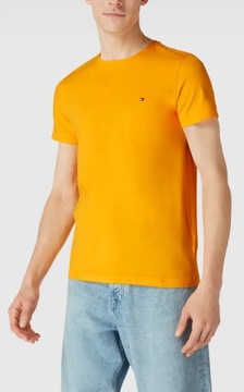 T-shirt męski żółty TOMMY HILFIGER klasyk L