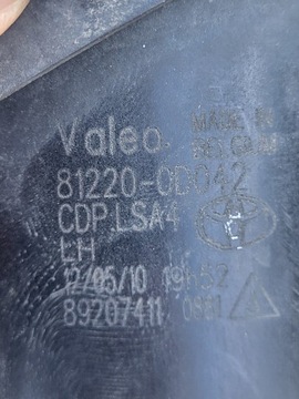 HALOGEN LEVÝ PRAVÝ - TOYOTA AURIS I FACELIFT