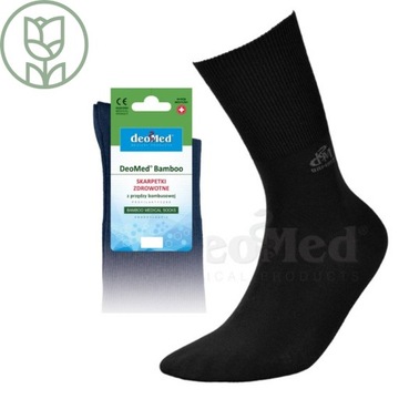 Skarpety antyzapachowe Deomed Bamboo czarne 39-42