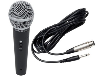 Mikrofon dynamiczny BLOW PRM317 Czarny-srebrny