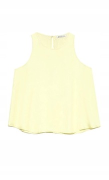 C0132 STRADIVARIUS__MM8 ЖЕЛТЫЙ ВОЗДУШНЫЙ ТОП__L