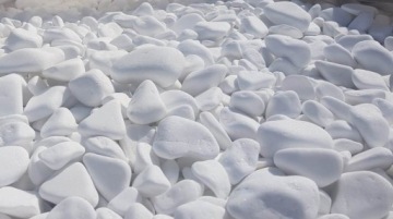 ГАЛЬКА ГРЕЧЕСКАЯ ТАССОС 2-4см БЕЛЫЙ КАМЕНЬ