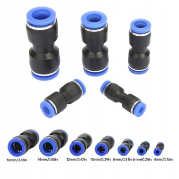 SZYBKOZŁĄCZKA PNEUMATYCZNA NA WĄŻ 4-16mm ZESTAW 50SZT