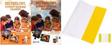 SZCZĘŚLIWI KTÓRZY SZUKAJĄ PRAWDY 5 zestaw +okładki