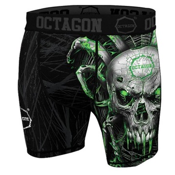 Krótkie spodenki męskie kompresyjne Octagon Spiderskull r. XL