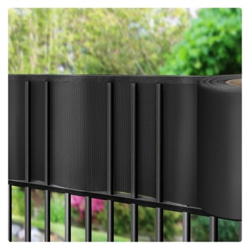 Taśma ogrodzeniowa 19cm x35m antracyt osłona na ogrodzenie płot UV klipsy