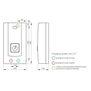 KOSPEL OGRZEWACZ PRZEPŁYWOWY HYDRAULIC-18 18KW 48h