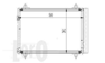 CHLADIČ KLIMATIZACE CITROEN C4 2.0 2004-