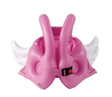 НАДУВНОЙ СПАСАТЕЛЬНЫЙ ЖИЛЕТ ДЛЯ ДЕТЕЙ, РОЗОВЫЙ КАПОК С ПЛАВАЮЩИМИ КРЫЛЬЯМИ