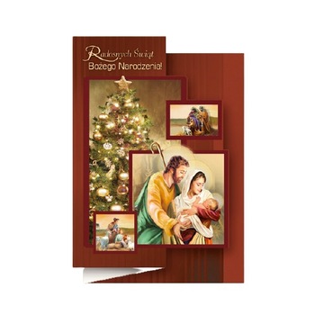 KARNET KARTKA LAURKA BOŻE NARODZENIE KOPERTA 1 szt