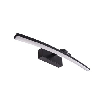 Kinkiet łazienkowy nad lustro czarny 40cm 8W LED 4000K 780lm IP44 MAMBA Ide