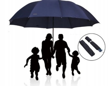 RODZINNY PARASOL PARASOLKA XXL JESIEŃ DESZCZ