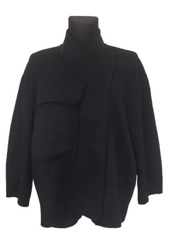 Kurtka flausz luźny oversize KATRIN URI wełna L