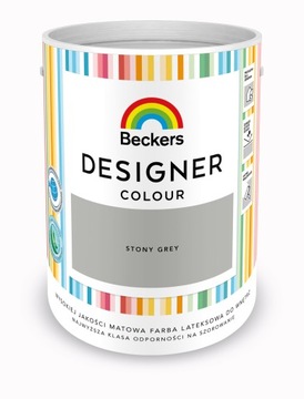 КРАСКА BECKERS DESIGNER ЦВЕТ КАМЕННО-СЕРАЯ 5Л